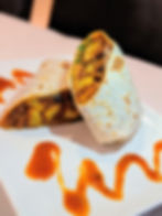 Butter chicken roti