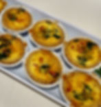 Mini vegetarian quiche